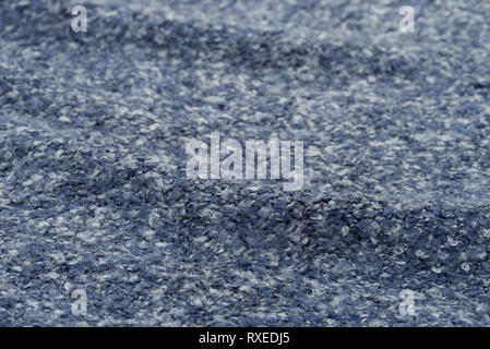 dark blue knitwear background texture macro Stock Photo