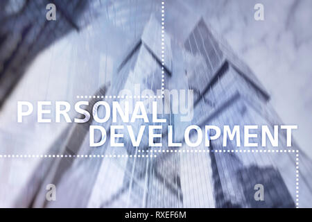 Personal development and growth concept of double exposure background. Stock Photo
