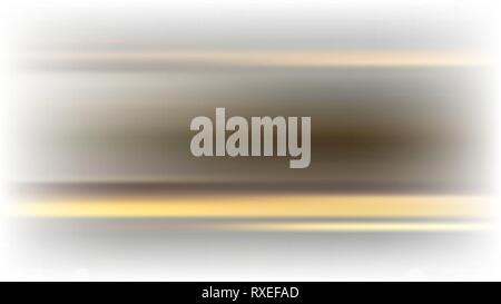 Vector white blur baclkground with horizontal golden lines, Web banner Stock Vector