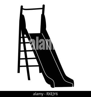 Slide playground for children on white backgound, vector illustration Stock Vector