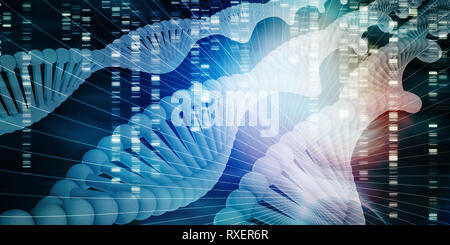DNA Molecule Helix Science Abstract Background Art Stock Photo