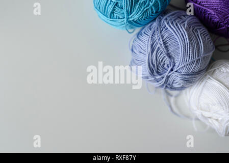 Pastel Yarn On A White Background Wallpaper Image For Free