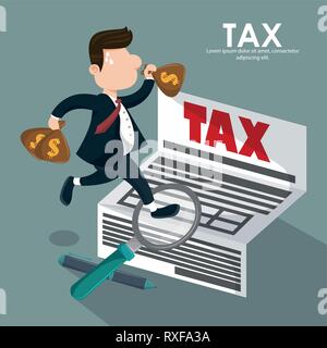 Tax governent pay day Stock Vector