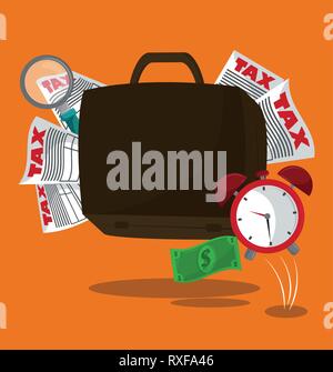Tax governent pay day Stock Vector
