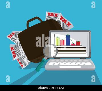Tax governent pay day Stock Vector