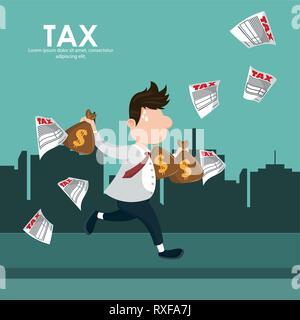 Tax governent pay day Stock Vector