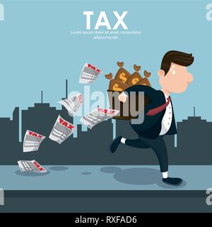 Tax governent pay day Stock Vector