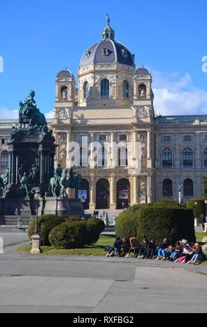 Wien, die Hauptstadt Österreichs: Naturhistorisches Museum Stock Photo