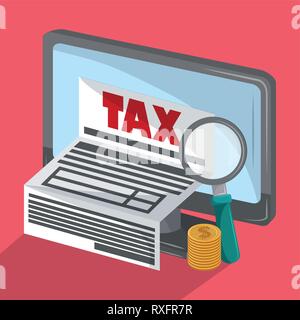 Tax governent pay day Stock Vector