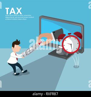 Tax governent pay day Stock Vector
