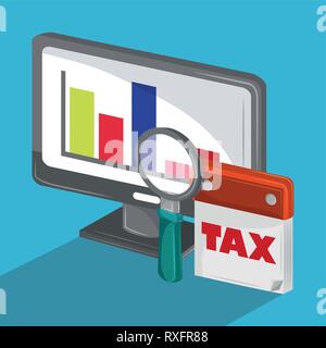 Tax governent pay day Stock Vector
