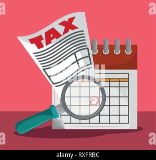 Tax governent pay day Stock Vector