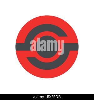 Gigital Technology colored logo. Hi-Tech and Digital concept. Vector Illustration. EPS 10 Stock Vector