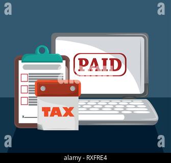 Tax governent pay day Stock Vector