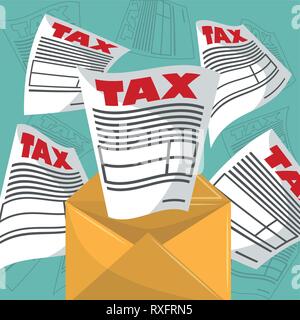 Tax governent pay day Stock Vector