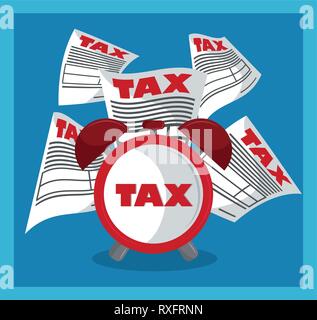Tax governent pay day Stock Vector