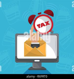 Tax governent pay day Stock Vector