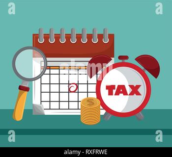 Tax governent pay day Stock Vector
