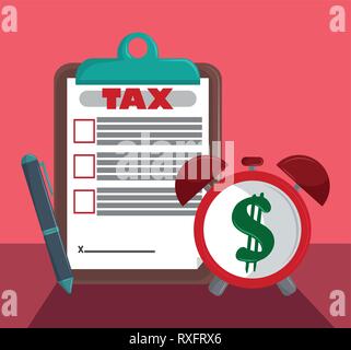 Tax governent pay day Stock Vector