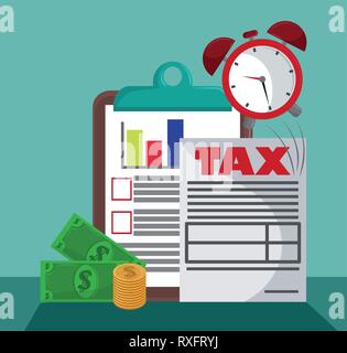 Tax governent pay day Stock Vector
