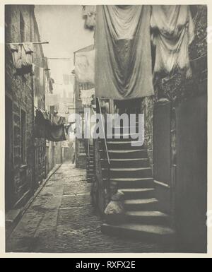 Close No. 193 High Street. Thomas Annan; Scottish, 1829-1887. Date: 1868. Dimensions: 22.2 x 18.1 cm (image); 38.3 x 27.2 cm (paper). Photogravure, plate 9 from the book 'The Old Closes & Streets of Glasgow' (1900). Origin: Scotland. Museum: The Chicago Art Institute. Stock Photo