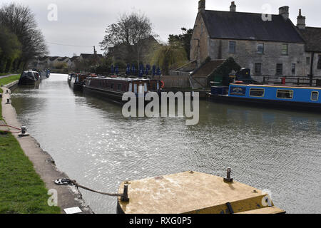The Kennet and Avon canal, Bradford on Avon Stock Photo