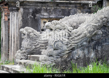 chinese dragon sculpture Stock Photo
