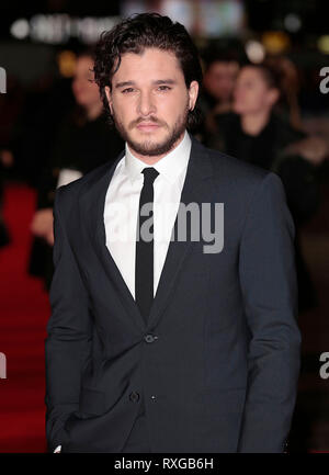 Jan 05, 2015 - London, England, UK - Testament Of Youth UK Premiere red carpet arrivals at Empire Leicester Square Photo Shows: Kit Harington Stock Photo