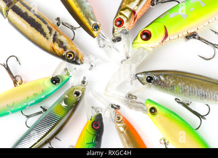 Plastic fishing lures, extreme close-up 100/2.8 Macro lens used