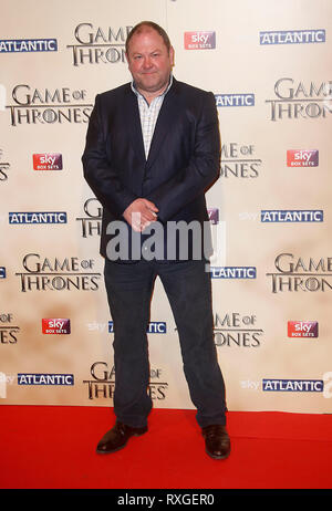 Mar 18, 2015 - London, England, UK - Game of Thrones Season 5 World Premiere, The Tower of London - Red carpet Arrivals Photo Shows: Mark Addy Stock Photo