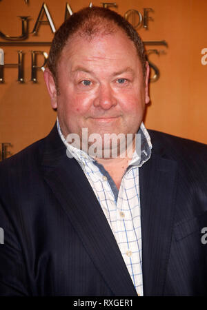 Mar 18, 2015 - London, England, UK - Game of Thrones Season 5 World Premiere, The Tower of London - Red carpet Arrivals Photo Shows: Mark Addy Stock Photo