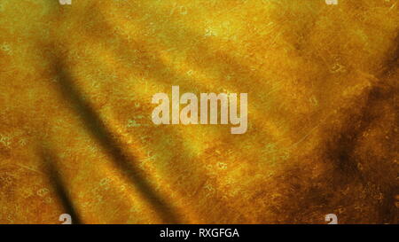 Seamless loop with highly detailed gold fabric texture. Loop ready in 4K resolution Stock Photo