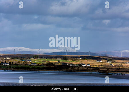 Ardara, County Donegal, Ireland. 10th March 2019. A day of sunshine and showers with strong wind on the north-west coast. Credit: Richard Wayman/Alamy Live News Stock Photo