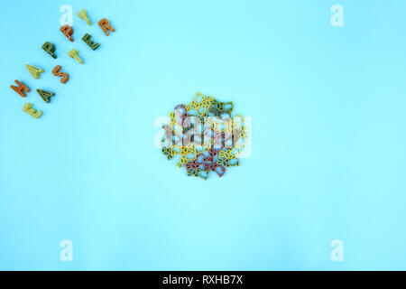 Easter Composition with  Pasta Stock Photo