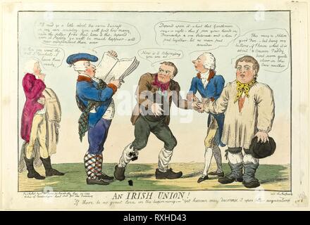 An Irish union, Cruikshank, Isaac, 1756?-1811?, artist, engraving 1799 ...