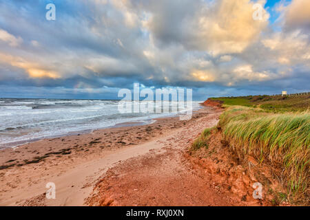 Cavendish Beach in fall, Prince Edward Island National Park, Canada Stock Photo