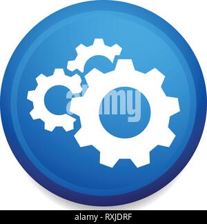 Gear, cogwheel icon. Repair, maintance, mechanics concept icon Stock Vector