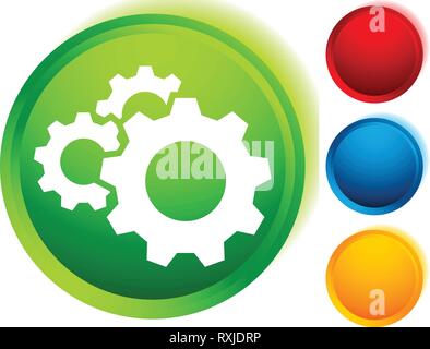 Gear, cogwheel icon. Repair, maintance, mechanics concept icon Stock Vector