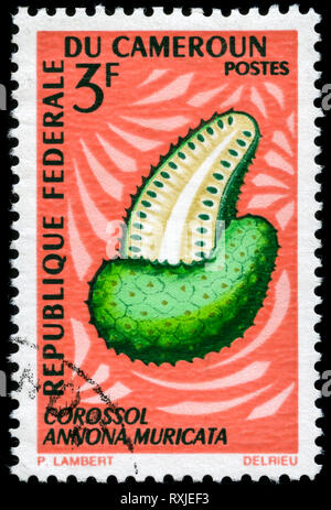 Postage stamp from Cameroon in the Fruits of the land series issued in 1967 Stock Photo