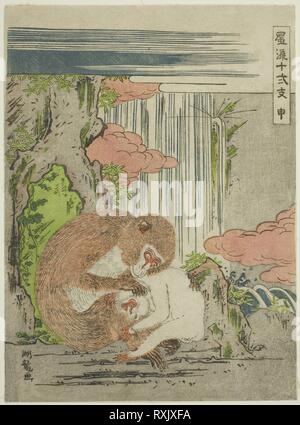 Monkey (Saru), from the series Fashionable Twelve Signs of