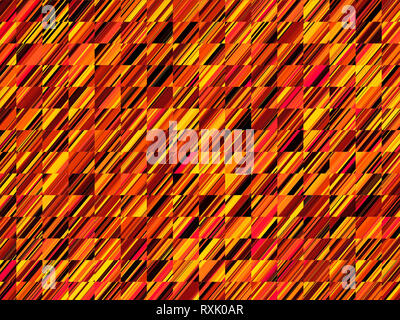 high resolution fractal geometric orange pattern background with diagonal motion effect Stock Photo