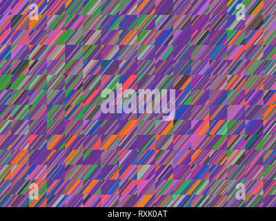 abstract fractal background with multicolor geometric patterns and stripes Stock Photo