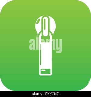 Zip with hole icon, simple style Stock Vector