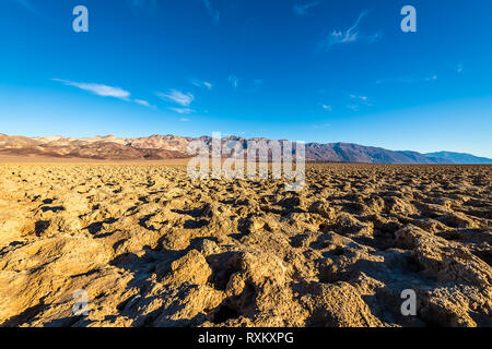 An evening in Badwater Basin Stock Photo