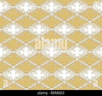Chinese elements pattern vector. Gold Asian decoration background. Stock Vector