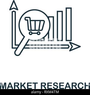 Market Research icon thin line style. Symbol from online marketing icons  collection. Outline market research icon for web design, apps, software  Stock Vector Image & Art - Alamy