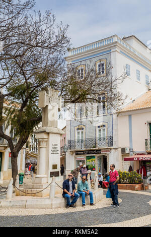 Lagos, Portugal - April, 22, 2017: Street view Lagos in the Algarve in Portugal Stock Photo