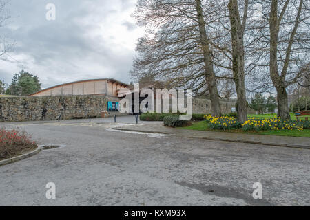 Alloway, Scotland, UK - march 07, 2019: Robert Burns Museum in Alloway near Ayr Scotland appealing for donations for the restoration of nearby Burns C Stock Photo