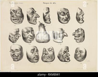 Masks of 1831, Honoré Daumier