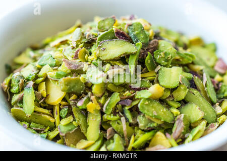 Ground, Milled, Crushed or Granulated Pistachio Powder / Powdered  Pistachio. Organic Food. Stock Photo